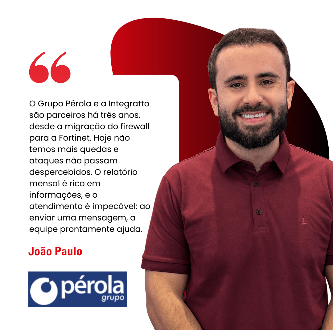 Depoimento de cliente da Integratto: João